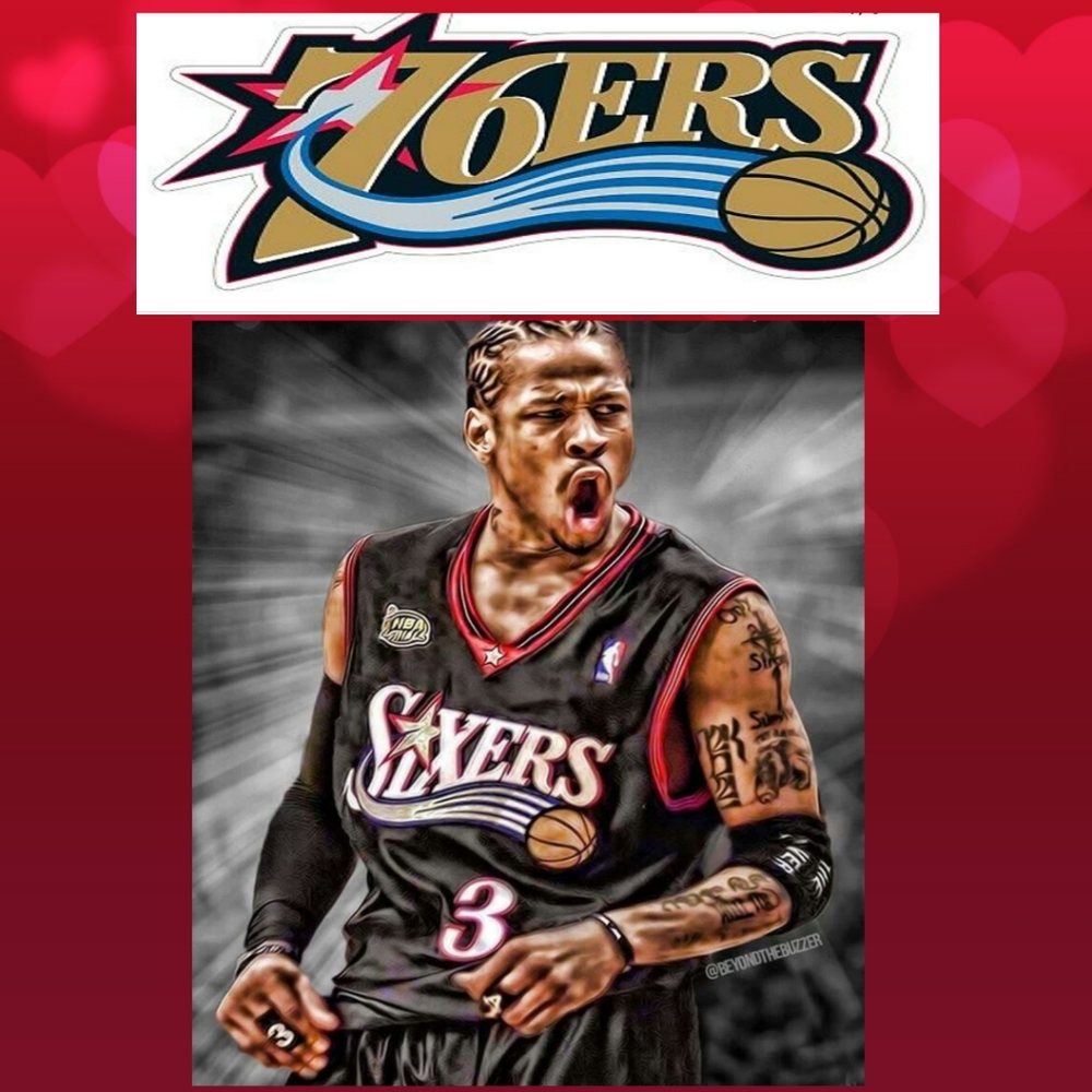 Allen Iverson Philadelphia 76ers Throwback Jersey - Picture 5 of 11